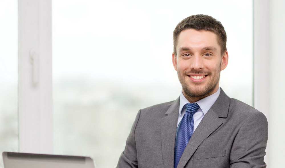 A guy in an office representing a project manager in utilities 